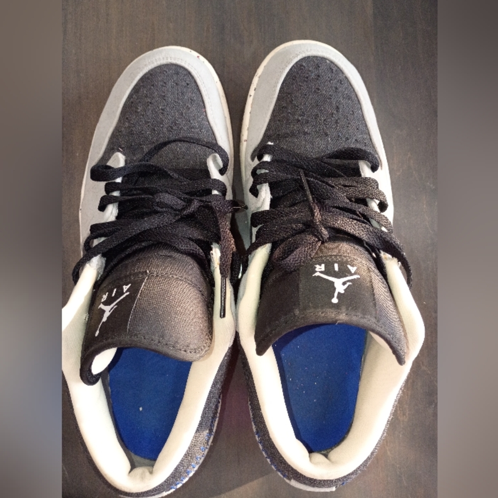 Air Jordan 1 Low SE Crater Men's Size 10.5 Black and Gray Nike Sneakers - Picture 4 of 9